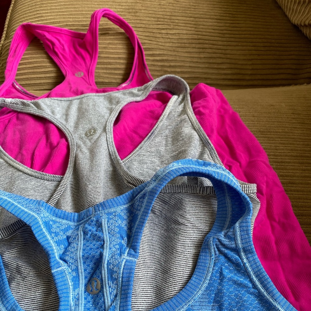 Racer back Lulu tanks.